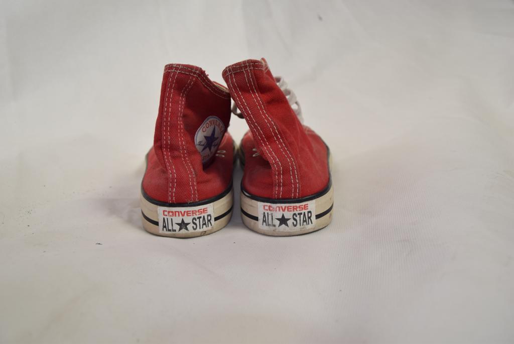 Converse - Sneakers All Star alte Donna rosse n.39 tessuto شاي ليبتون فرط